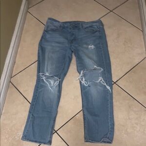 American Eagle Outfitters Distressed Blue Jeans size 10